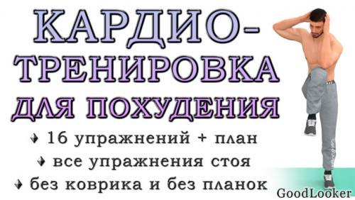 Какие упражнения для кардио стоя наиболее эффективны для сжигания жира. Кардио-тренировка для похудения стоя без коврика: 16 упражнений вместо бега (средний и продвинутый уровень)