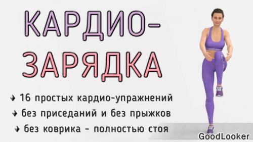 Какие упражнения лучше всего подходят для интенсивного кардио без прыжков. Кардио-тренировка без прыжков вместо зарядки: 16 упражнений стоя для похудения (для новичков)